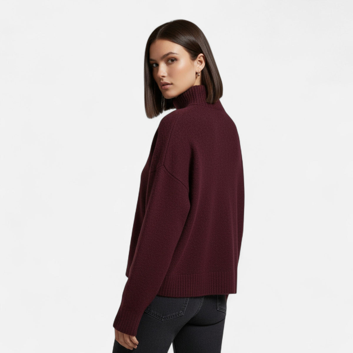 Elegant Turtleneck Sweater Women – Casual, Office