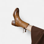 Elegant Women's Flat Boots with Round Toe – Casual, Everyday Wear