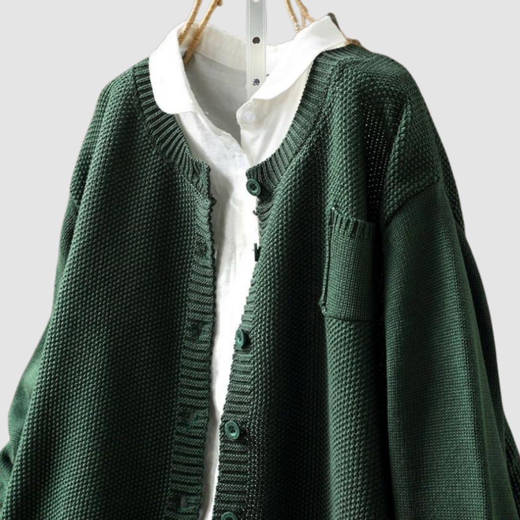 Elegant Women's Knit Cardigan – Casual Wear, Office Style