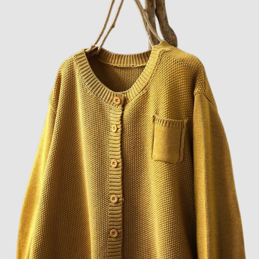 Elegant Women's Knit Cardigan – Casual Wear, Office Style