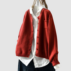 Elegant Women's Knit Cardigan – Casual Wear, Office Style