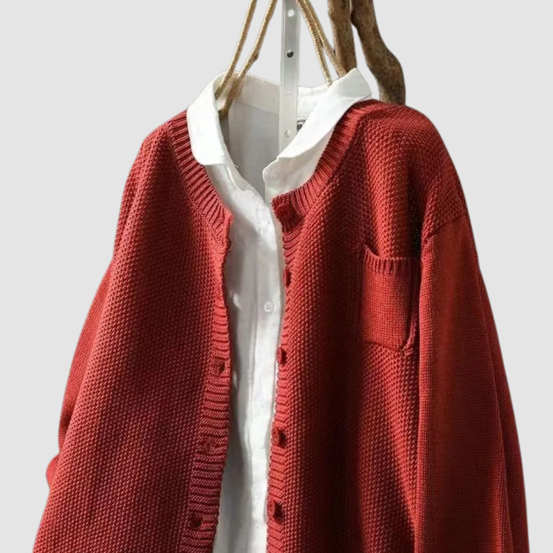 Elegant Women's Knit Cardigan – Casual Wear, Office Style