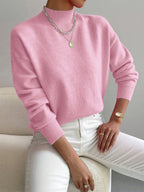 Elegant Women's Turtleneck Sweater - Soft Knit, Stylish Winter Looks – Casual, Office