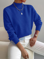 Elegant Women's Turtleneck Sweater - Soft Knit, Stylish Winter Looks – Casual, Office