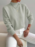 Elegant Women's Turtleneck Sweater - Soft Knit, Stylish Winter Looks – Casual, Office