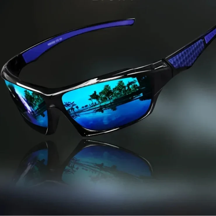 Fashion Sports Sunglasses Polarized UV400 Protection for Men & Women - Round Metal Frame