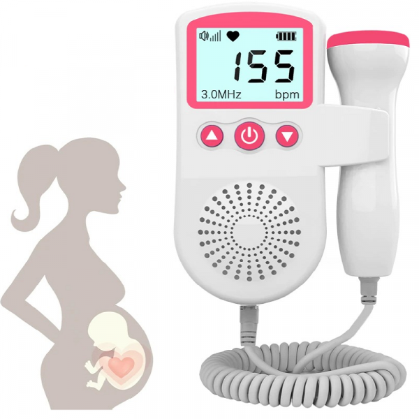 Fetal Doppler Heart Rate Monito – Home Pregnancy Baby Heart Rate Sound Detector, Expecting Parents & Maternity Care