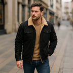 Fleece-Lined Men's Winter Coat – Outdoor, Casual