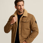 Fleece-Lined Men's Winter Coat – Outdoor, Casual