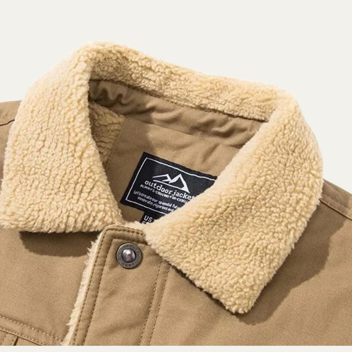 Fleece-Lined Men's Winter Coat – Outdoor, Casual