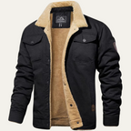 Fleece-Lined Men's Winter Coat – Outdoor, Casual
