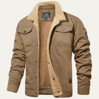 Fleece-Lined Men's Winter Coat – Outdoor, Casual