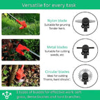Cordless Brush Cutter 21V with Adjustable Handle & Rotatable Head – Garden Trimming, Outdoor Maintenance