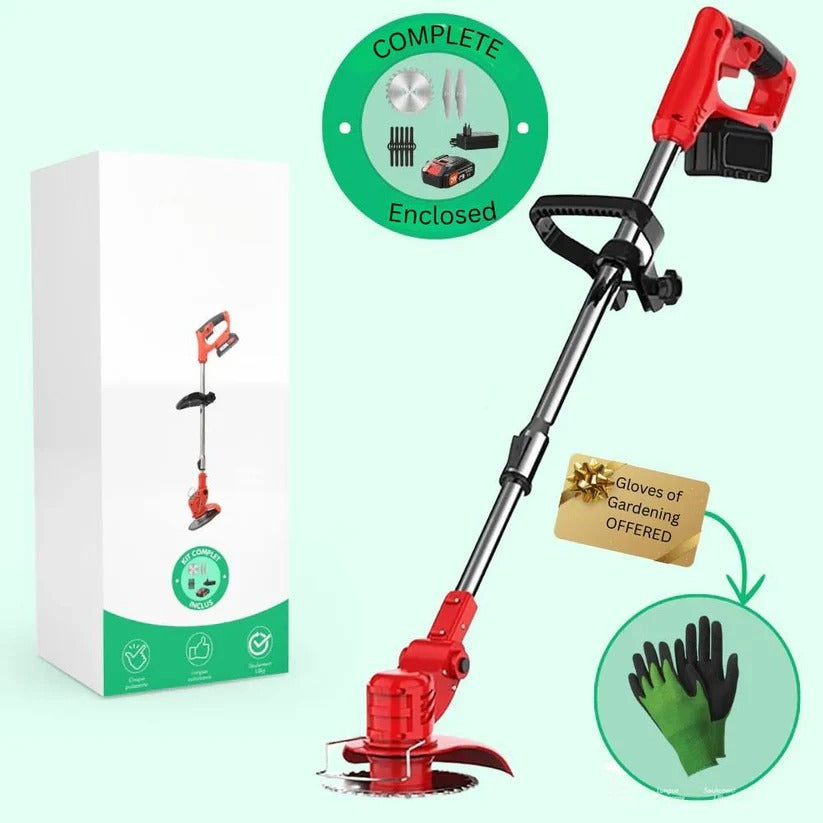 Cordless Brush Cutter 21V with Adjustable Handle & Rotatable Head – Garden Trimming, Outdoor Maintenance