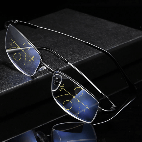 Multifocal Glasses with Anti-Glare & Blue Light Protection – Smart Vision for Work, Travel