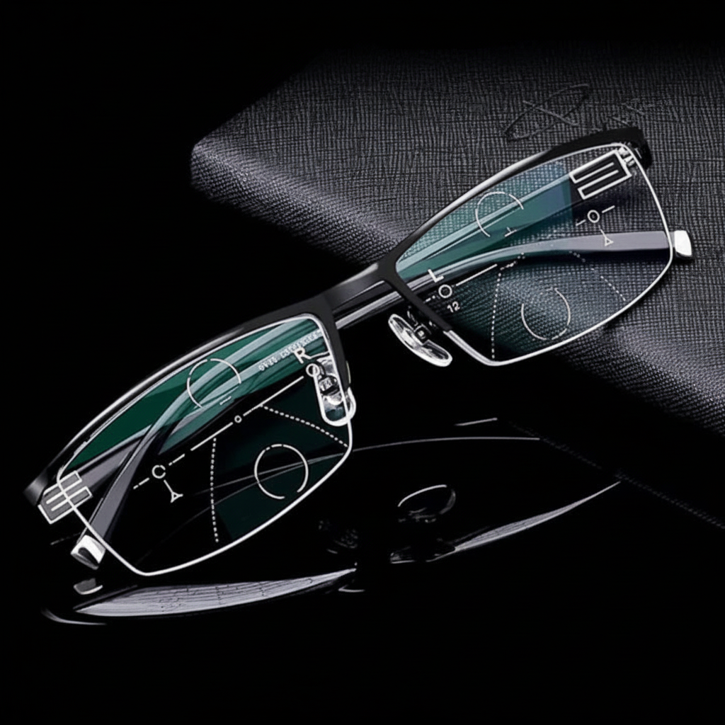 Multifocal Glasses with Anti-Glare & Blue Light Protection – Smart Vision for Work, Travel