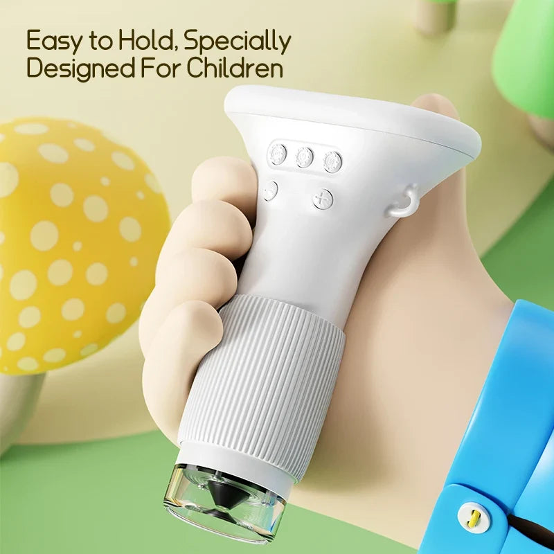 Handheld 1000X Mini Microscope – STEM Science Toy for Kids, Outdoor Exploration