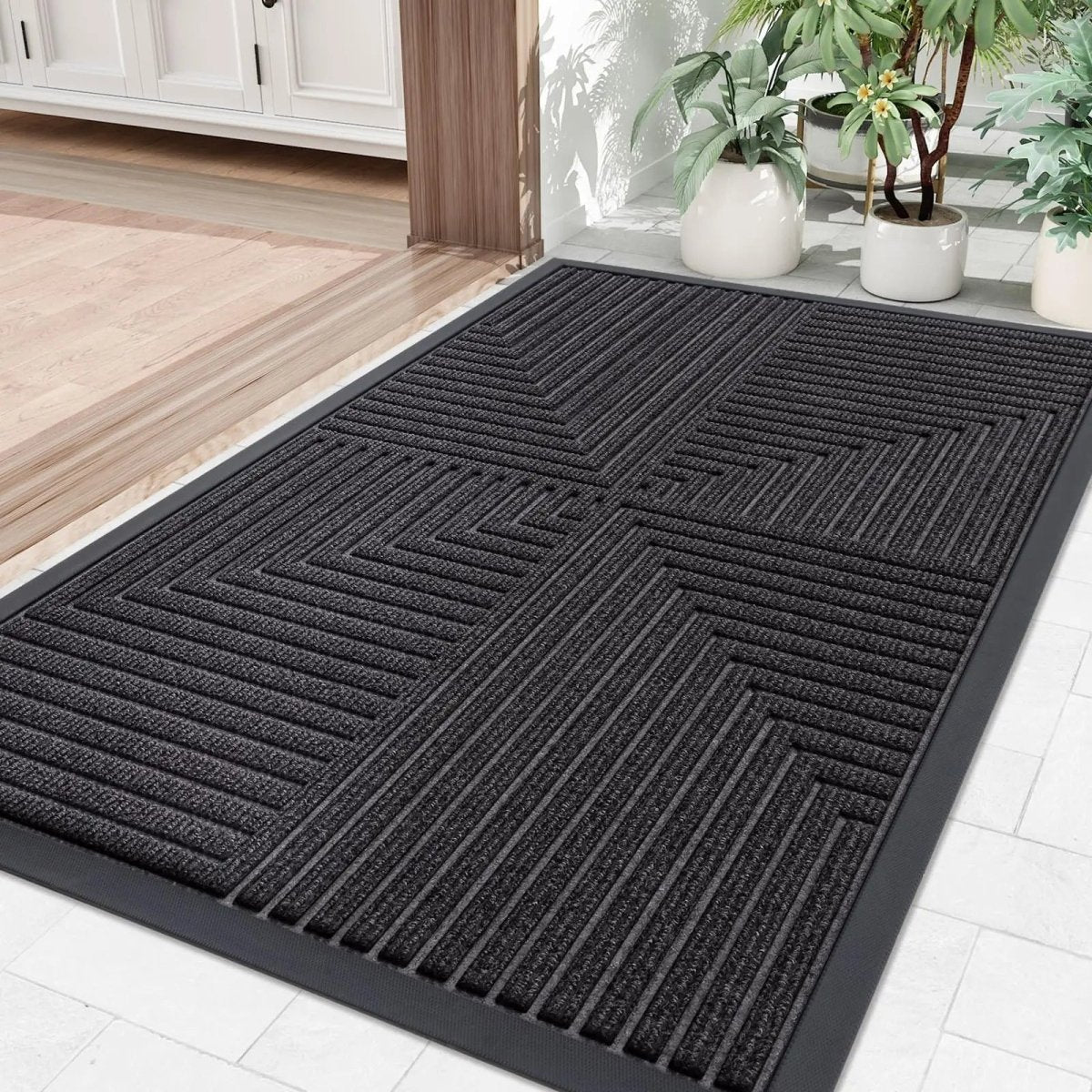 Heavy-Duty Non-Slip Floor Mat | Durable Dirt-Trapping Design – Safe for High-Traffic Entrances, Indoor Use