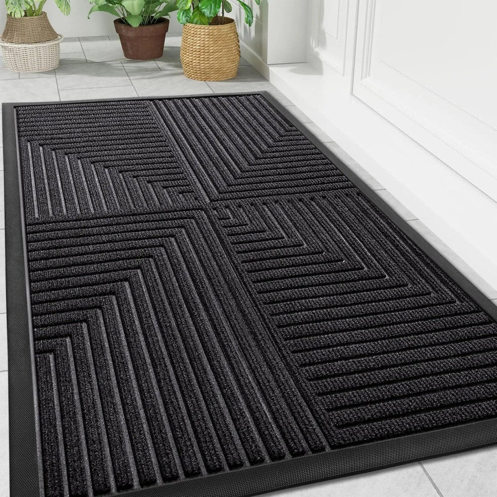 Heavy-Duty Non-Slip Floor Mat | Durable Dirt-Trapping Design – Safe for High-Traffic Entrances, Indoor Use
