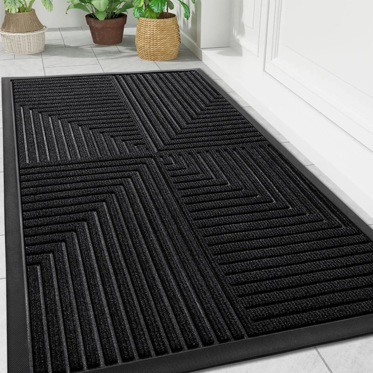 Heavy-Duty Non-Slip Floor Mat | Durable Dirt-Trapping Design – Safe for High-Traffic Entrances, Indoor Use