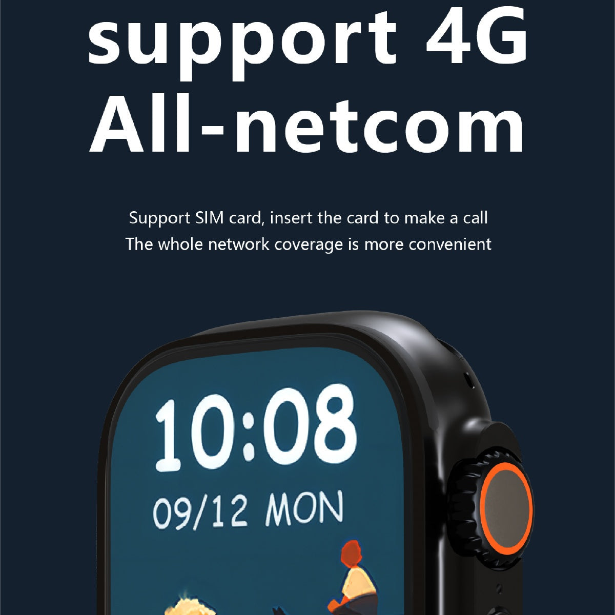 Smart Watch with AMOLED Display & 4G Connectivity – Fitness, Travel