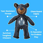 Indestructible Bear Dog Toys for Heavy Chewers – Interactive Play, Durable Fun