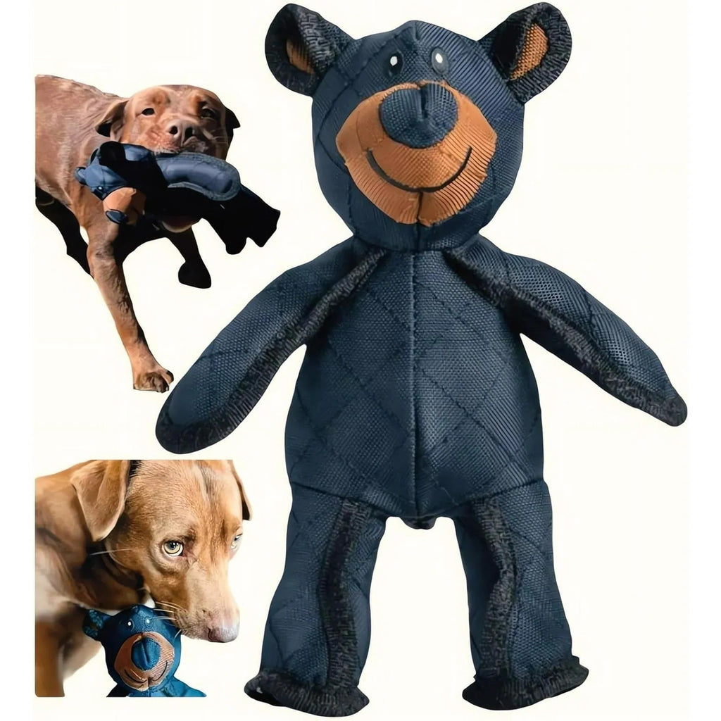 Indestructible Bear Dog Toys for Heavy Chewers – Interactive Play, Durable Fun