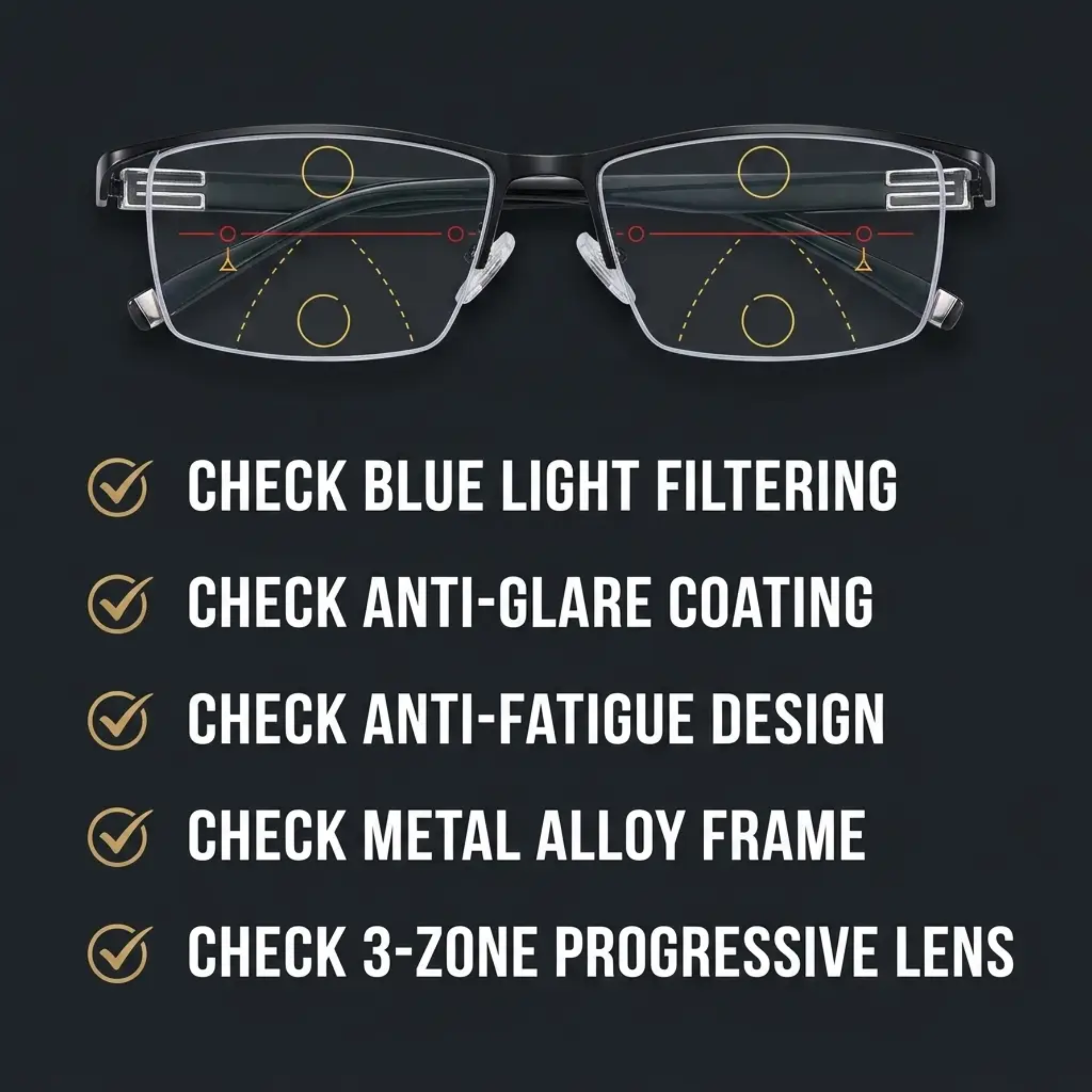 Intelligent Progressive Glasses for Clear Vision – Daily Use, Eye Comfort