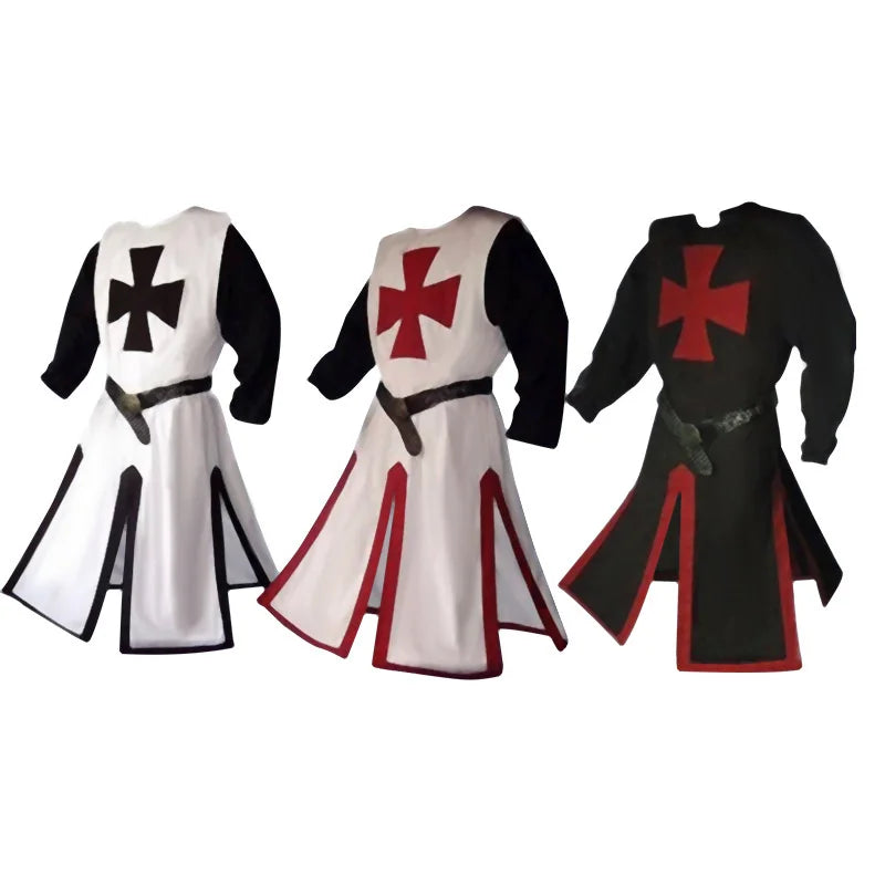 Knights Templar Crusader Cosplay Costume Set – Halloween, Themed Events