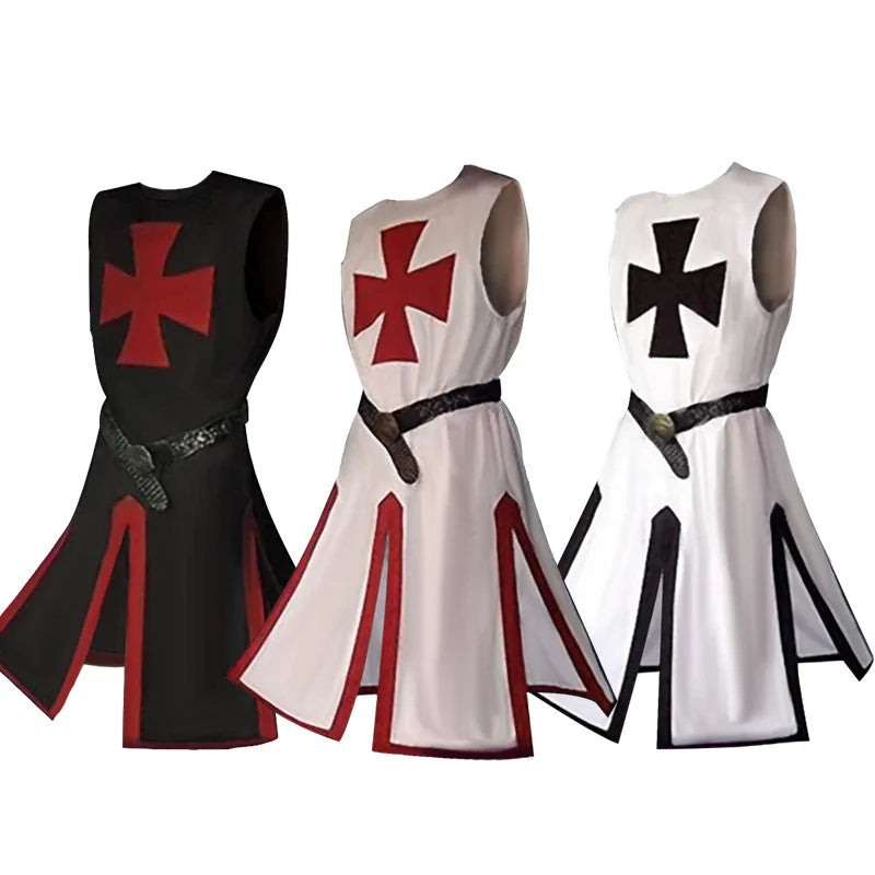 Knights Templar Crusader Cosplay Costume Set – Halloween, Themed Events