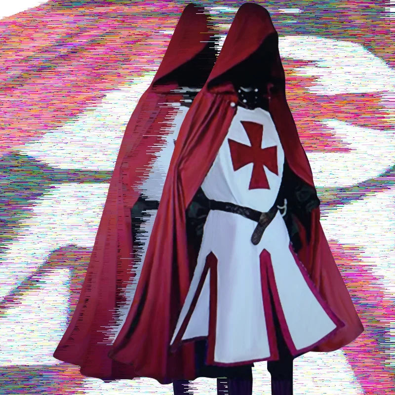 Knights Templar Crusader Cosplay Costume Set – Halloween, Themed Events
