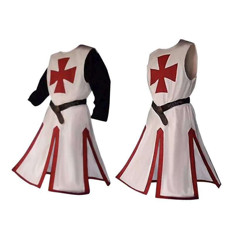 Knights Templar Crusader Cosplay Costume Set – Halloween, Themed Events