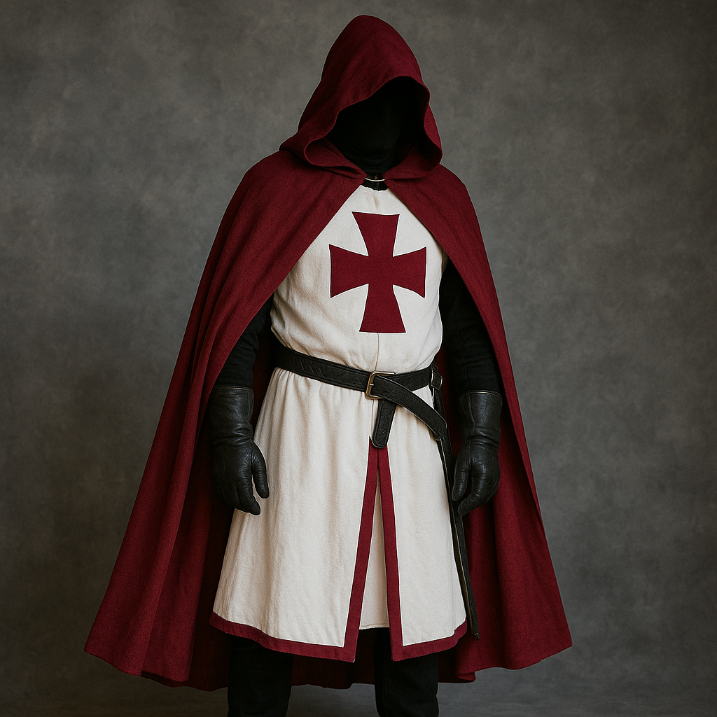 Knights Templar Crusader Cosplay Costume Set – Halloween, Themed Events