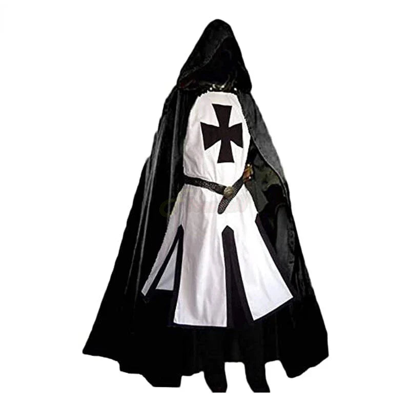 Knights Templar Crusader Cosplay Costume Set – Halloween, Themed Events