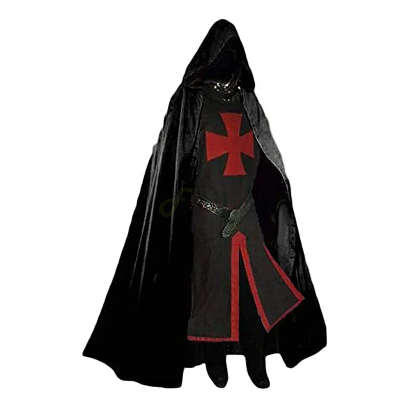 Knights Templar Crusader Cosplay Costume Set – Halloween, Themed Events
