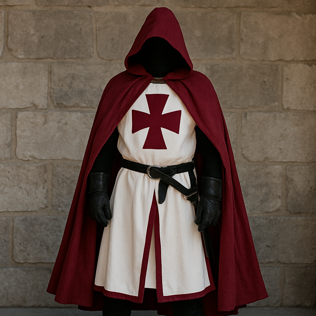 Knights Templar Crusader Cosplay Costume Set – Halloween, Themed Events