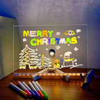 LED Acrylic Message Board - Erasable USB Drawing Board for Kids – Birthday Gifts, Bar Advertising