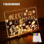 LED Acrylic Message Board - Erasable USB Drawing Board for Kids – Birthday Gifts, Bar Advertising