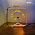 LED Acrylic Message Board - Erasable USB Drawing Board for Kids – Birthday Gifts, Bar Advertising