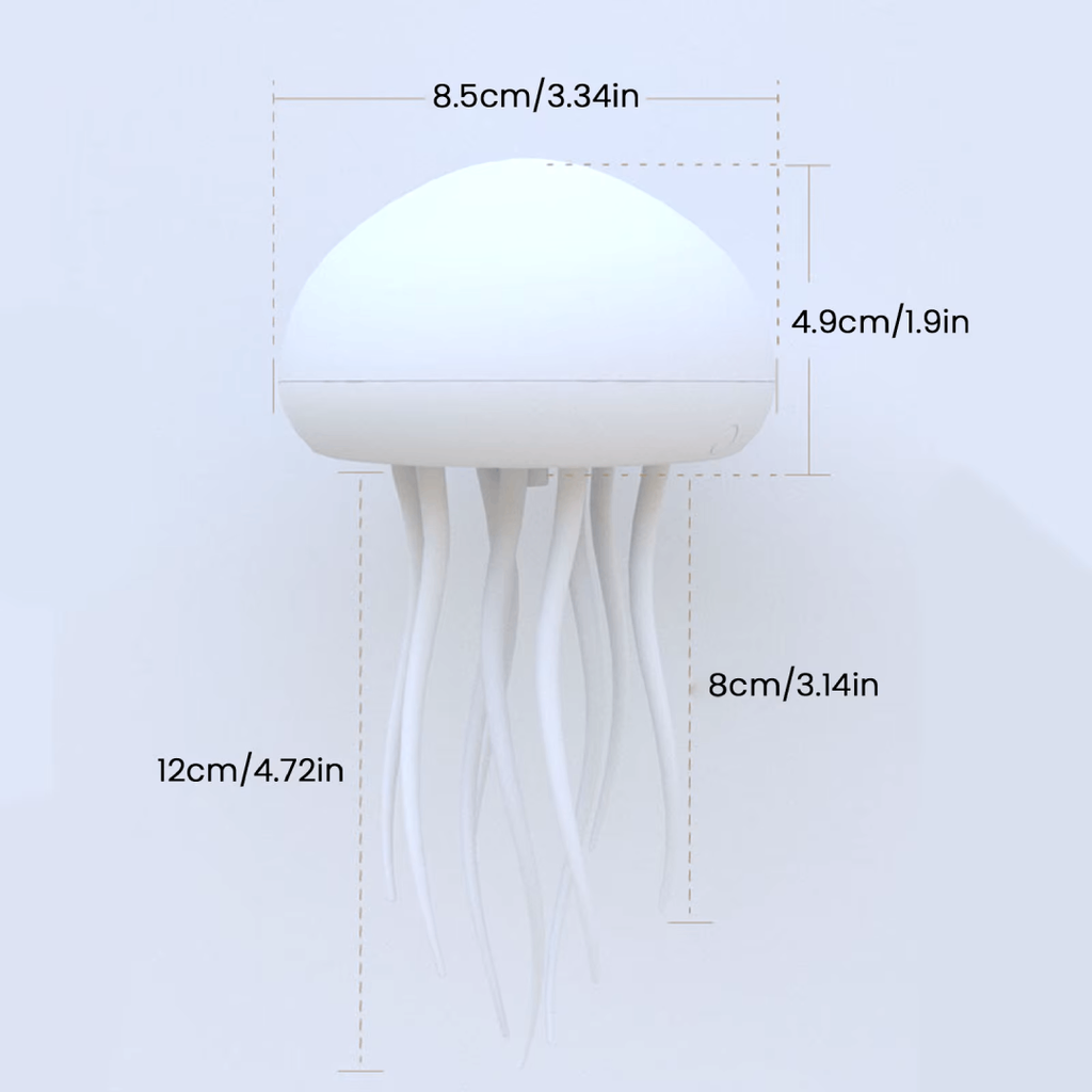 LED Jellyfish Lamp – Color-Changing RGB, Voice-Activated – Home Decor, Night Light