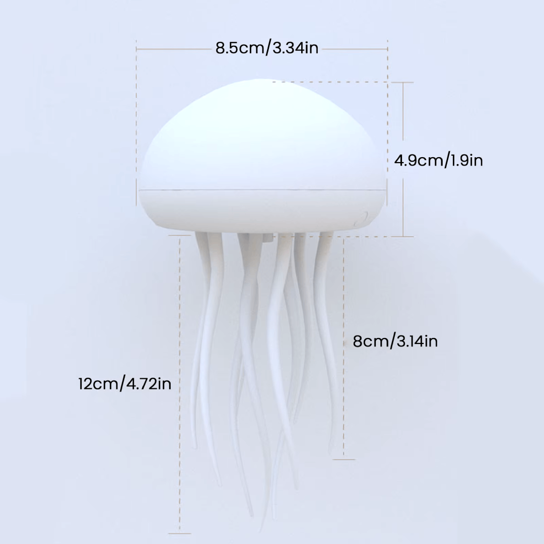 LED Jellyfish Lamp – Color-Changing RGB, Voice-Activated – Home Decor, Night Light