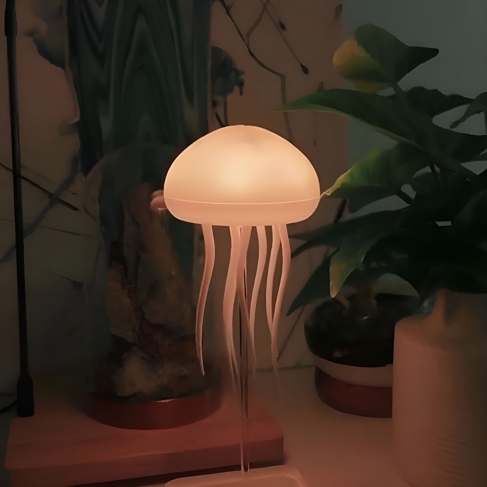 LED Jellyfish Lamp – Color-Changing RGB, Voice-Activated – Home Decor, Night Light