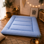 Japanese Floor Bed, 4 Inch Thick Futon Mattress, Foldable – Home, Travel