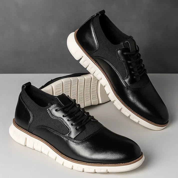 Leder Sneakers in Schwarz – Casual, Alltag