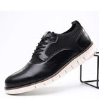 Leder Sneakers in Schwarz – Casual, Alltag