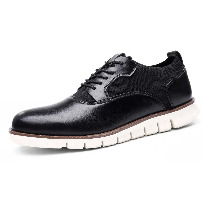 Leder Sneakers in Schwarz – Casual, Alltag