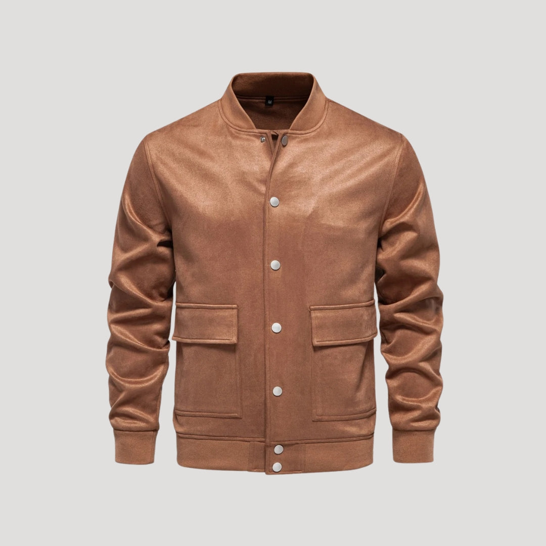 Lightweight Men's Bomber Jacket - Varsity Style, Athletic Fit – Casual, Transitional Wear