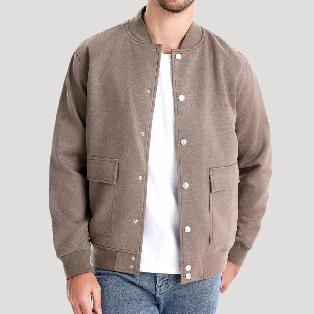 Lightweight Men's Bomber Jacket - Varsity Style, Athletic Fit – Casual, Transitional Wear
