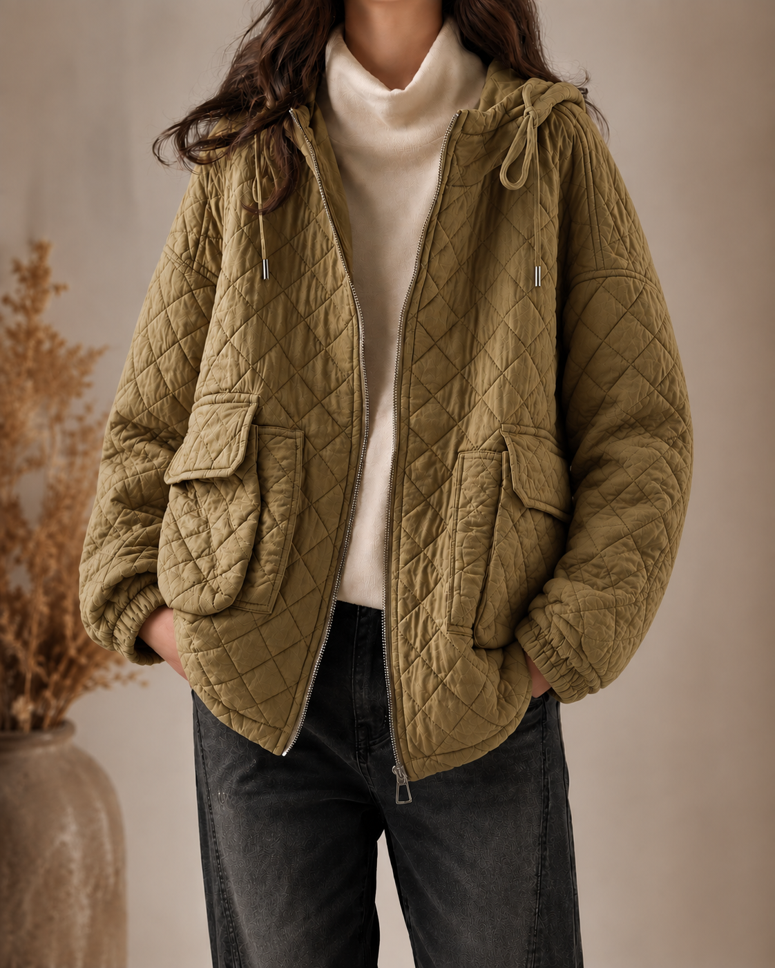 Lightweight Quilted Women's Jacket – Casual Wear, Outdoor Activities