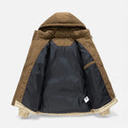 Lined Men's Winter Jacket with Removable Hood – Outdoor, Casual